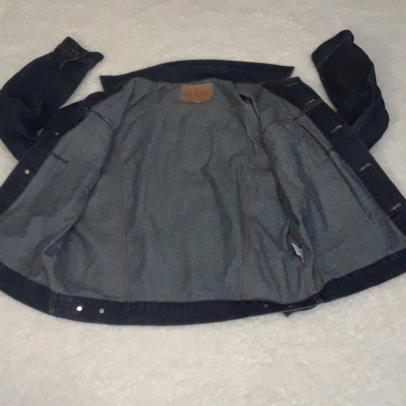 TAKE 1/2 OFF VINTAGE AUTHENTIC GUESS DENIM JACKET - Picture 4 of 16